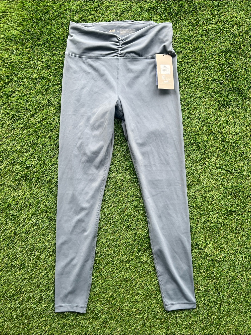 Avia Women’s Grey Ruched-Waist Leggings